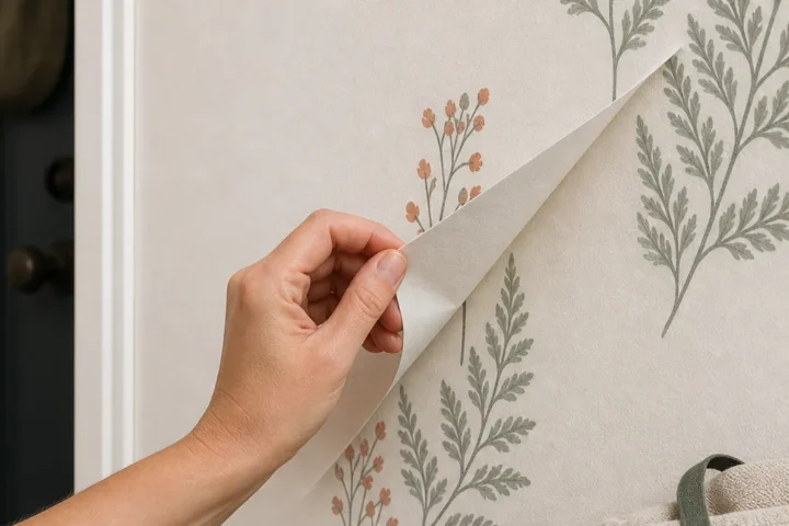Removing a wall decal slowly from painted wall without damage
