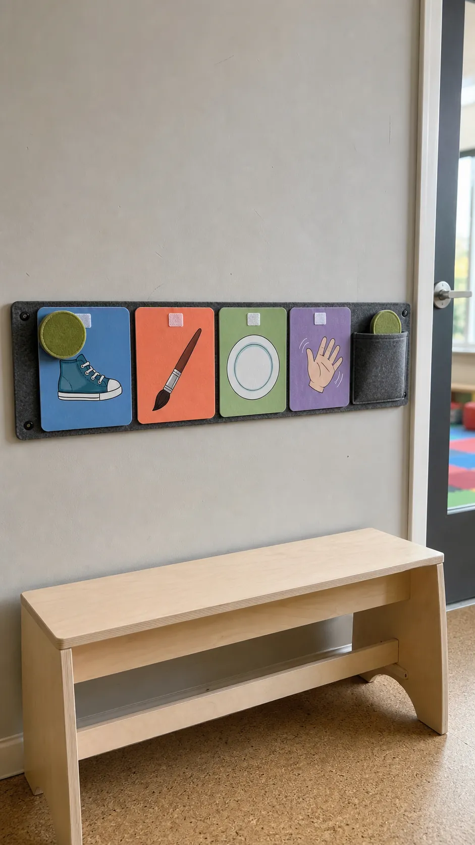Visual picture timeline for a kids birthday at home
