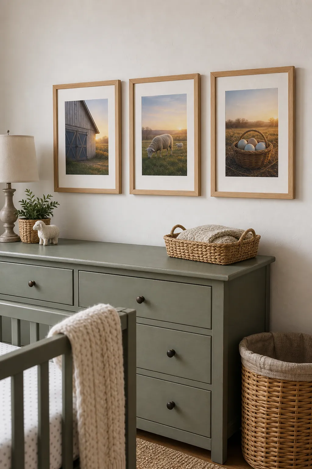 Farm morning nursery printable art collection