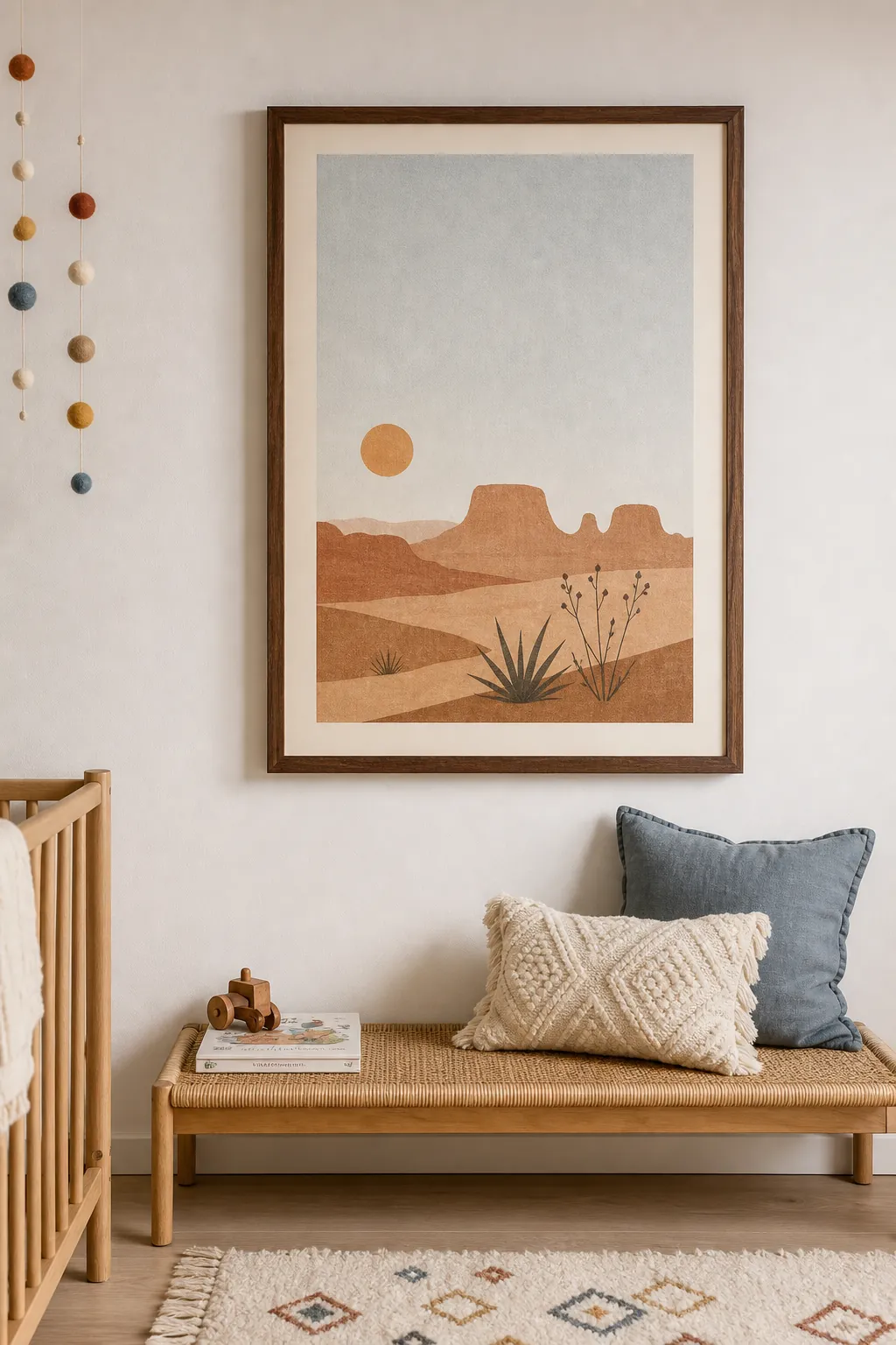 Desert boho nursery printable landscape art