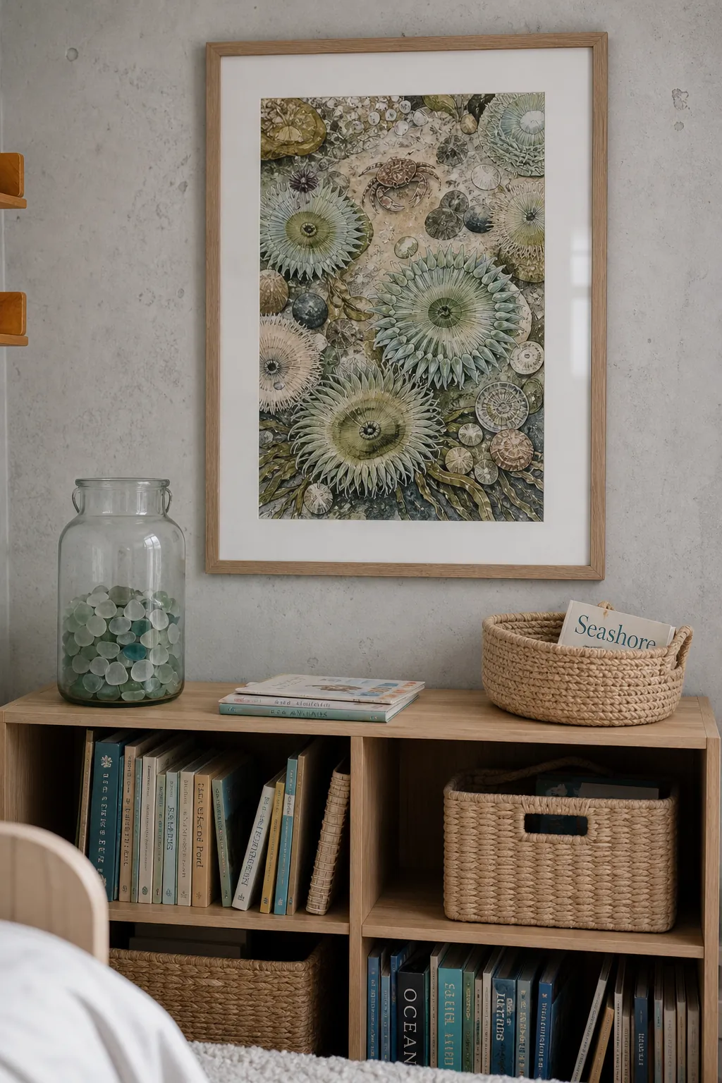 Coastal tide pool nursery printable art