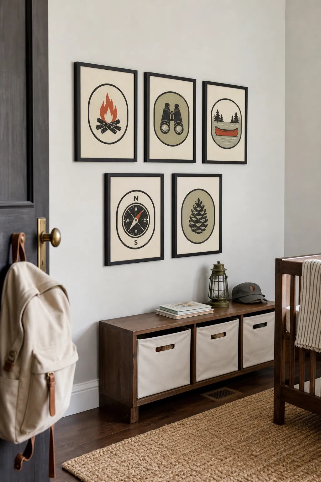 Adventure badge nursery printable wall art