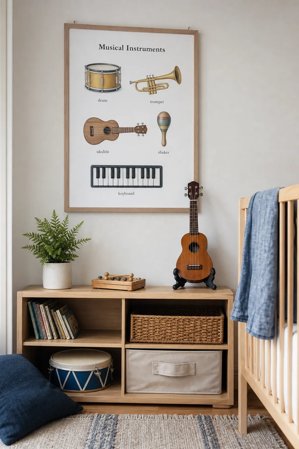 Musical instrument nursery printable art