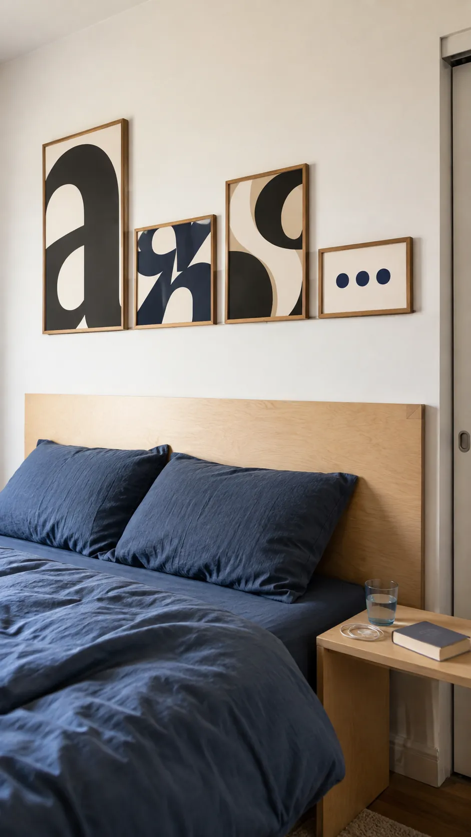A shared lower edge for mixed frame sizes
