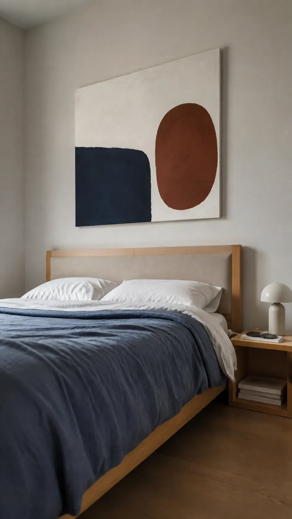 One generous abstract canvas