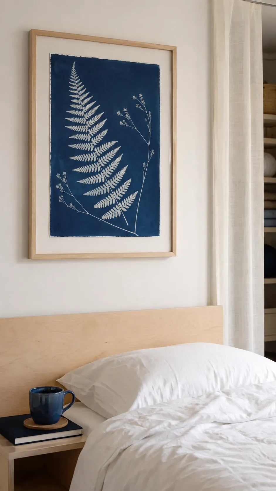 A deep blue cyanotype