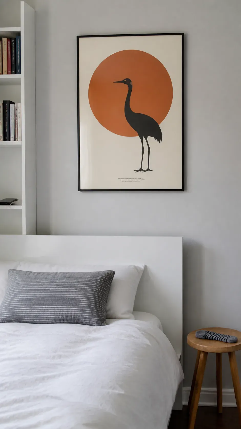 A graphic poster with restrained typography