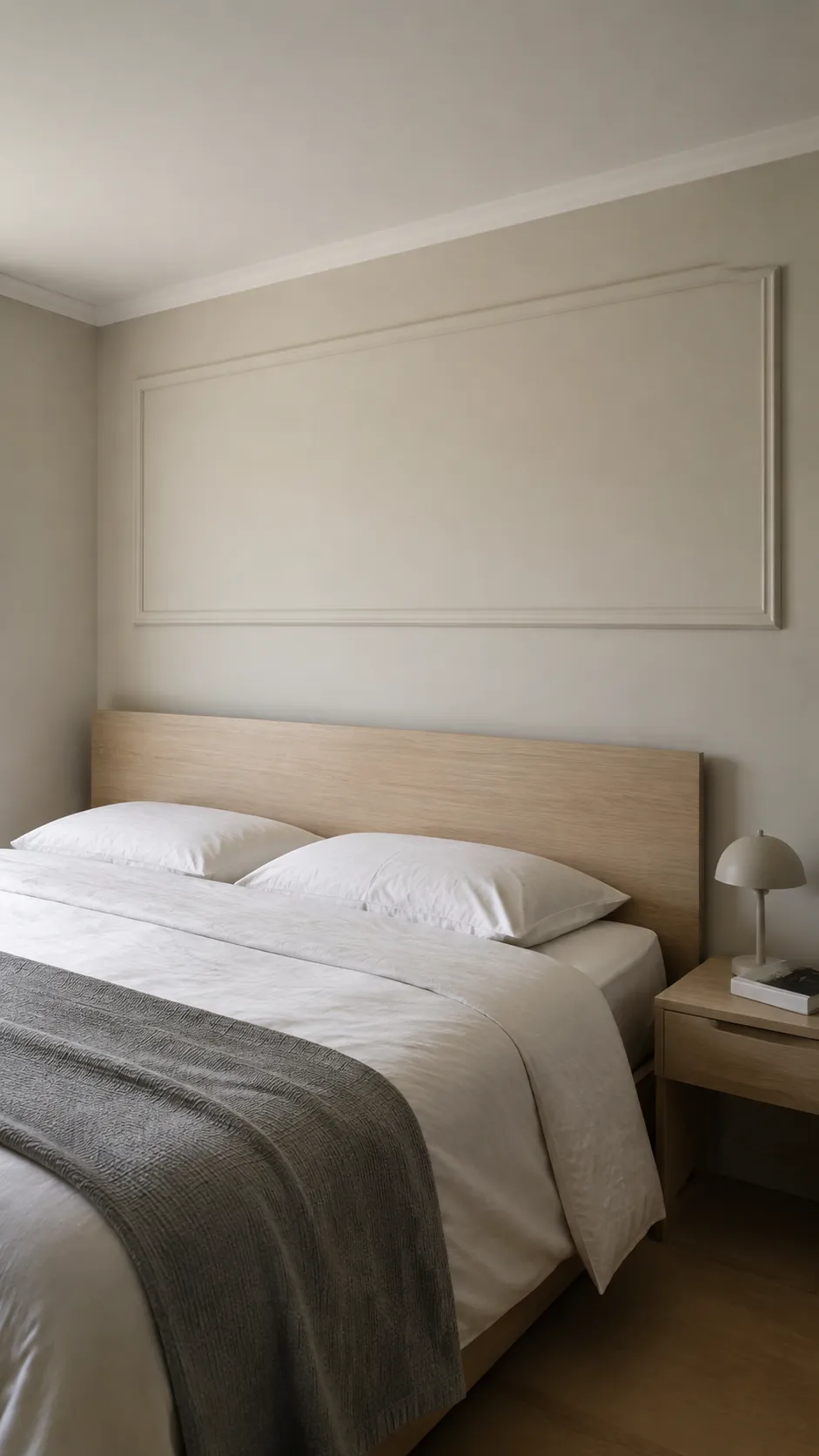 A wide horizontal panel for a low ceiling