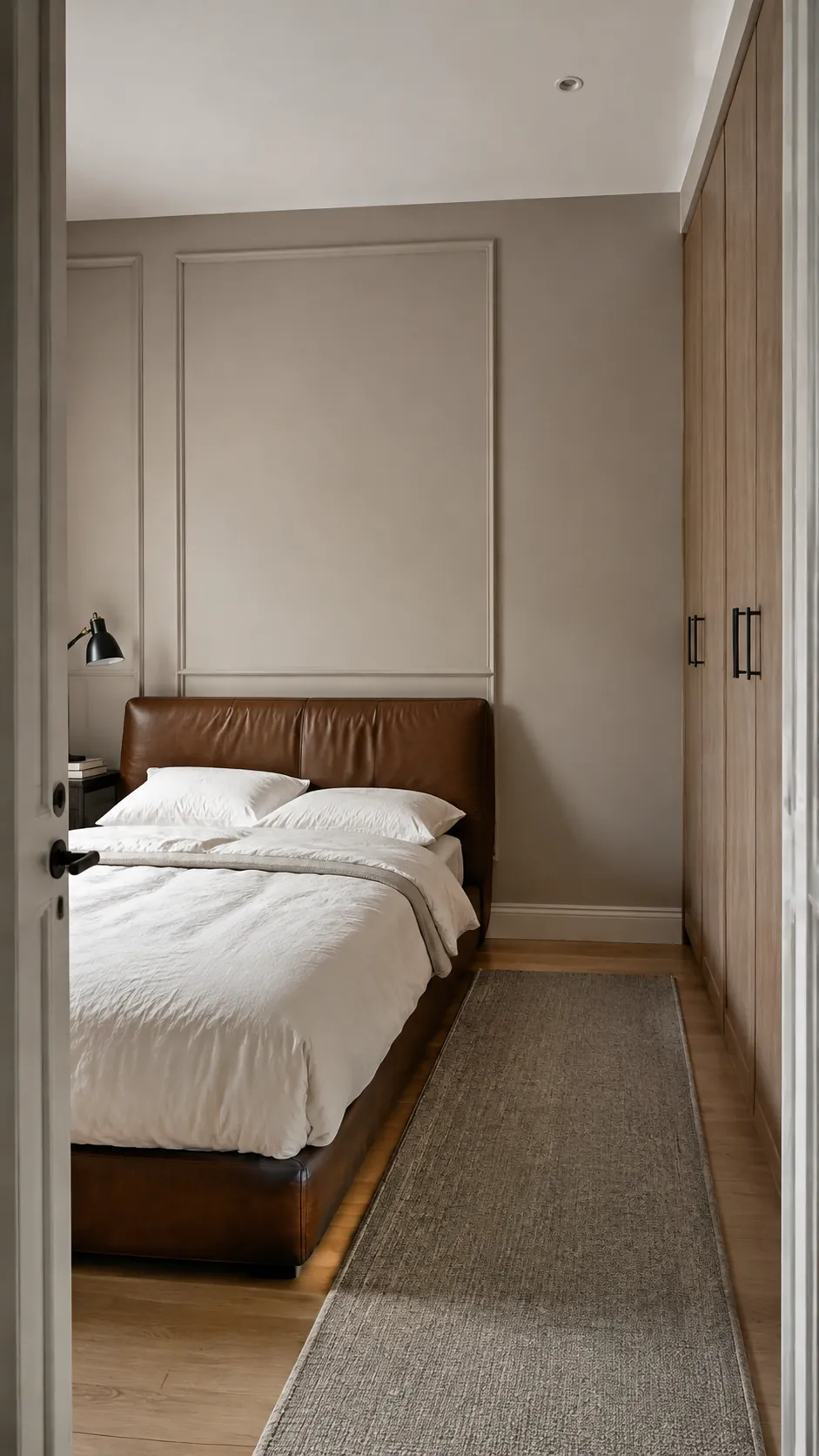 Molding that follows an off center bed