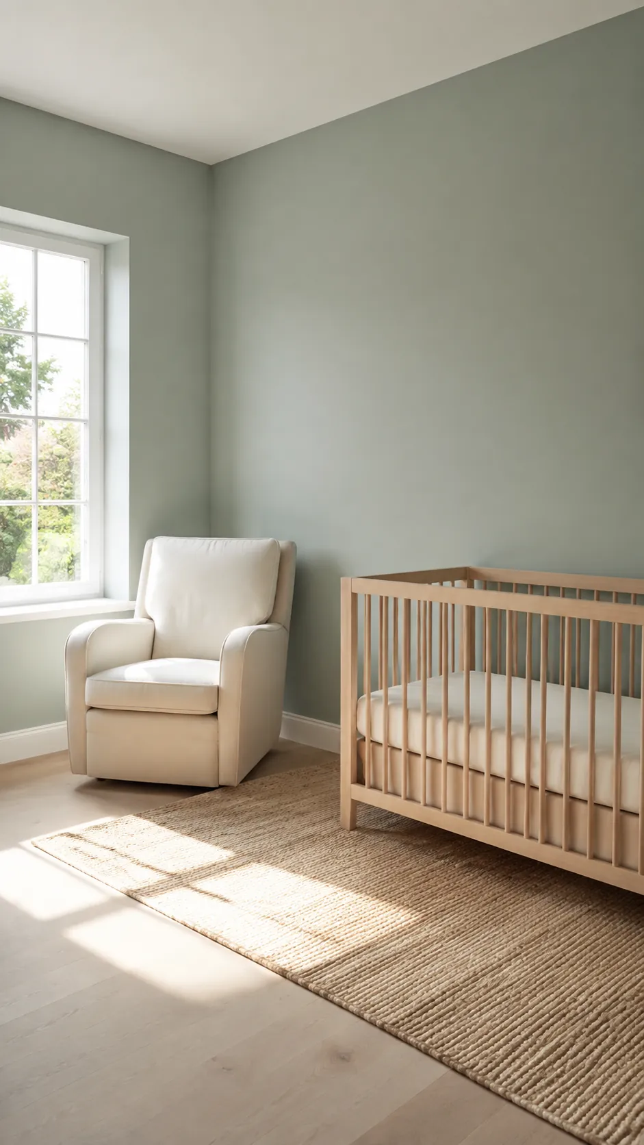 Give a sunny room a cooler sage