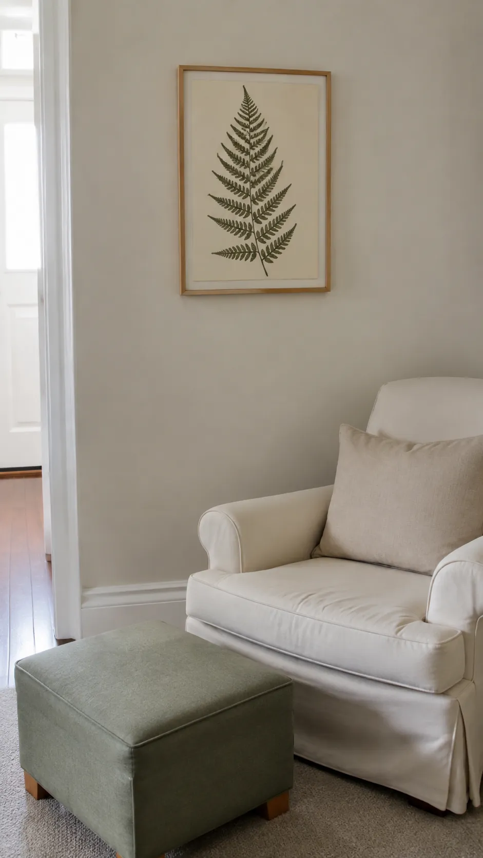 Add a botanical print in a restrained corner