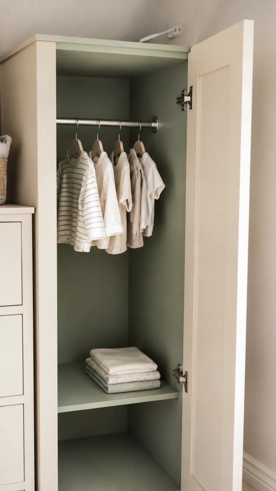 Use sage inside an open wardrobe