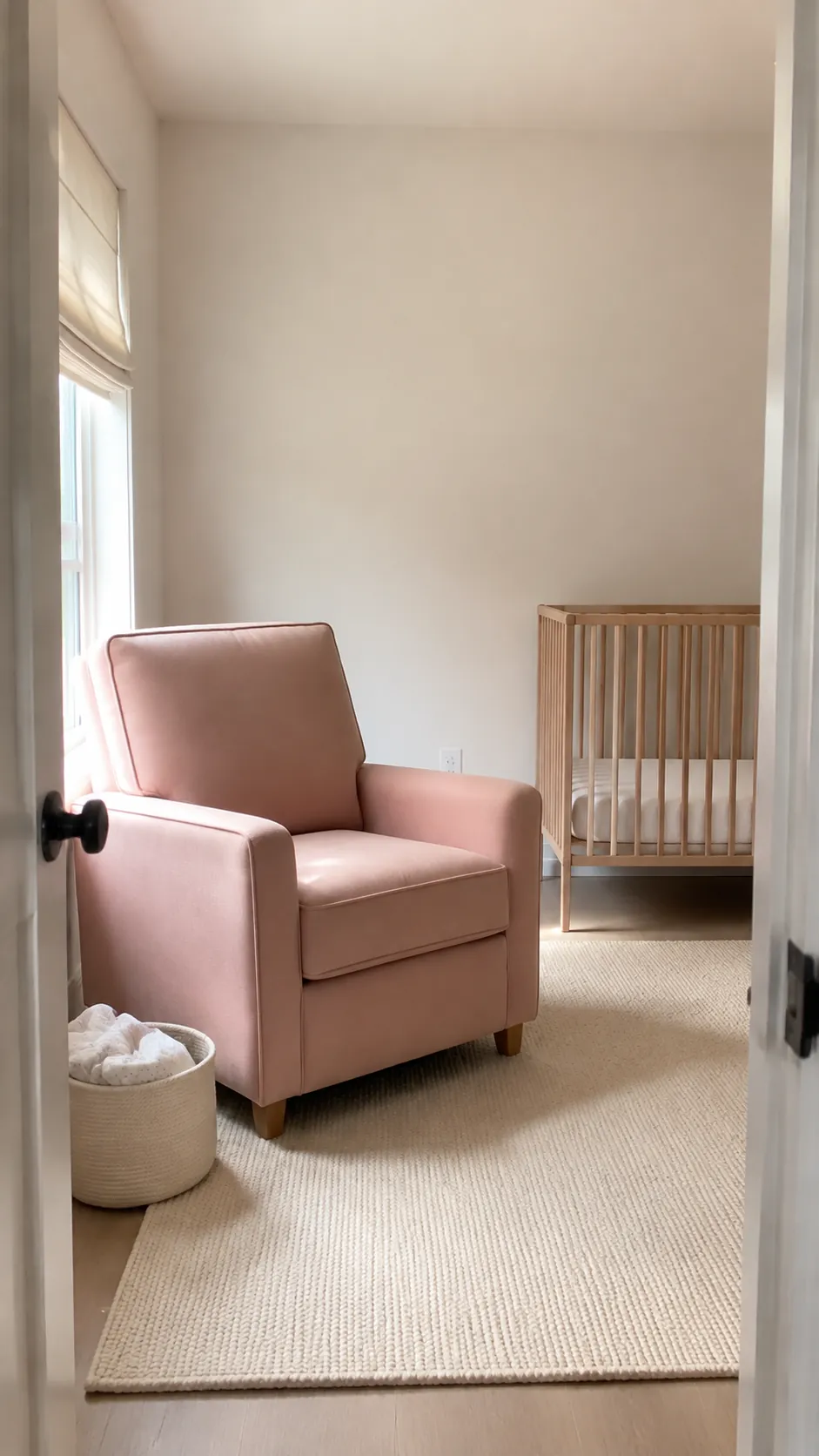 Start with warm white and reserve blush for the chair