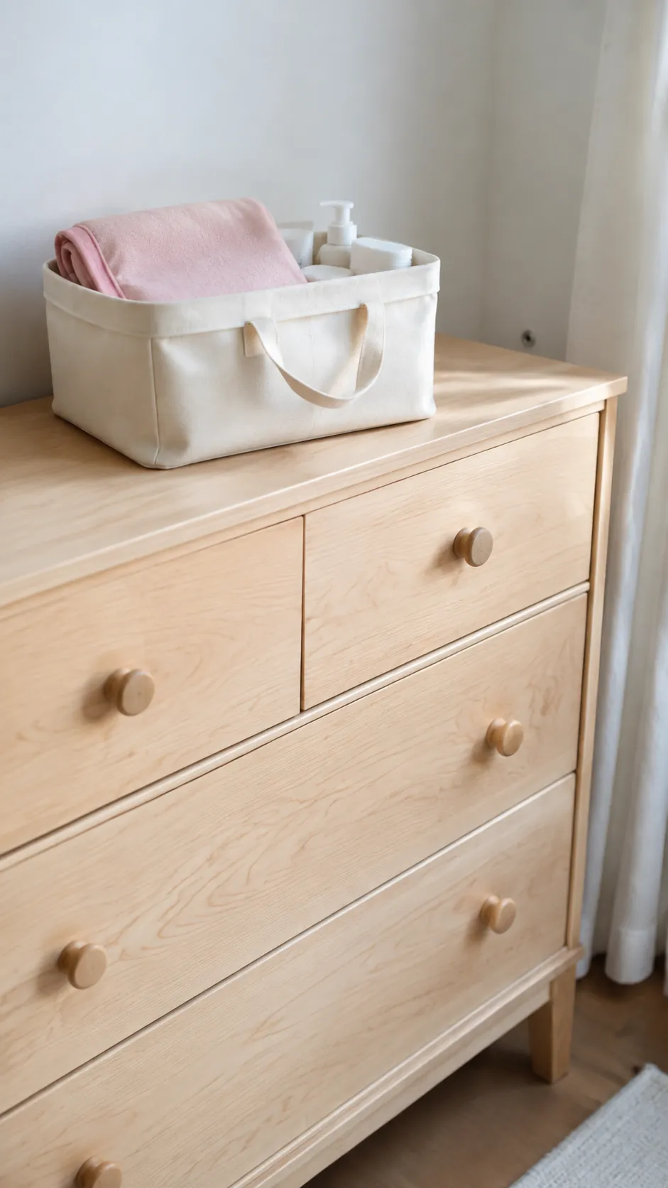 Bring warmth through pale timber