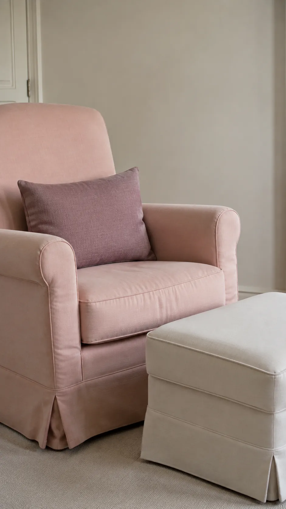 Use a muted mauve detail to deepen blush