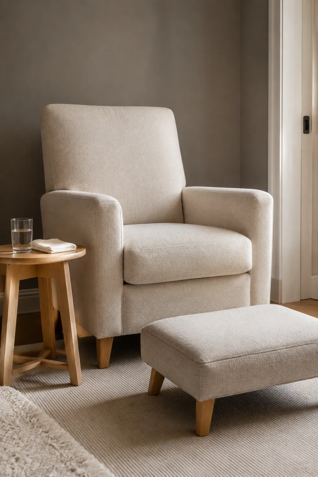 Make the Feeding Chair Feel Inviting in a gender neutral nursery