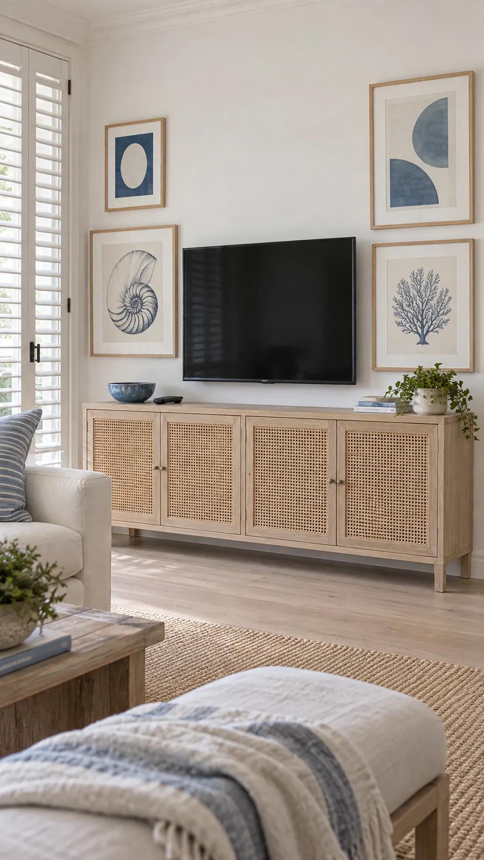 Show a coastal feeling gallery that avoids the obvious seascape formula