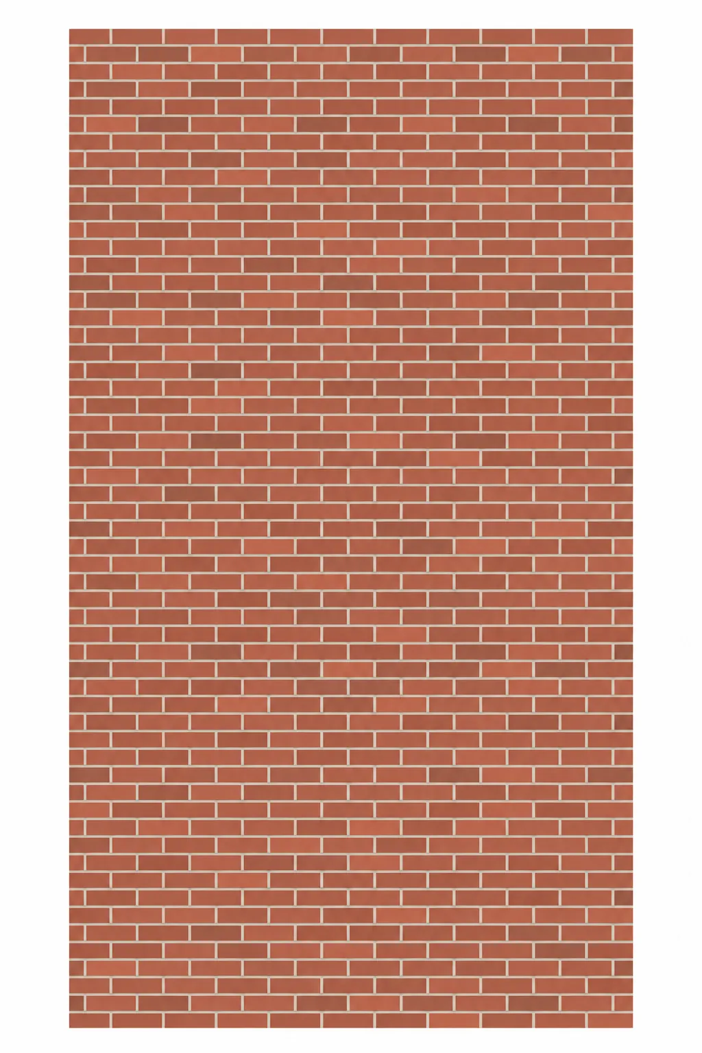 Red running bond dollhouse brick wall printable for a 1:12 scale room