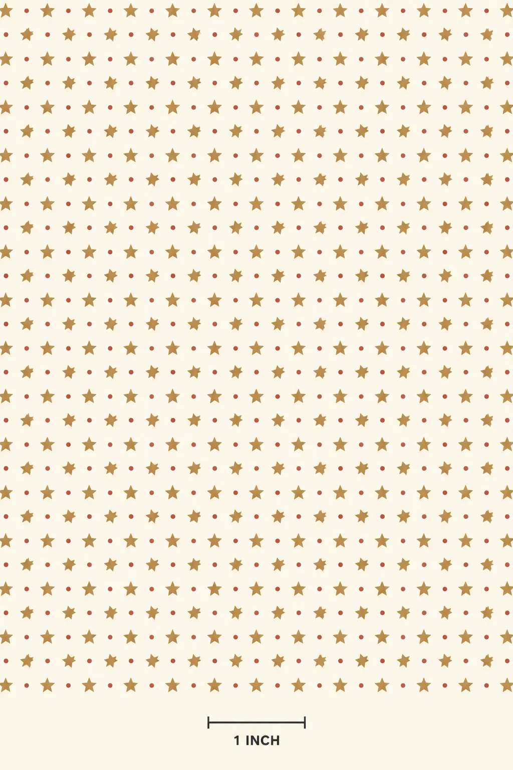 Printable vintage star 1:12 dollhouse Christmas wallpaper pattern